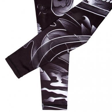 Компресійні штани Venum Samurai Skull Spats Black, Чорний, XL