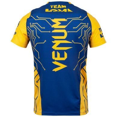 Футболка Venum Loma Fight Dry Tech T-shirt Blue Yellow, M