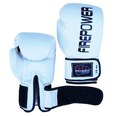 Боксерские перчатки Firepower FPBGA11 Белые, 8oz, 8oz