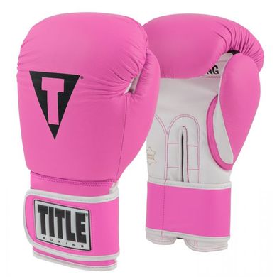 Боксерські рукавички TITLE Boxing PRO STYLE Leather Training 3.0 Рожеві, 10oz, 10oz
