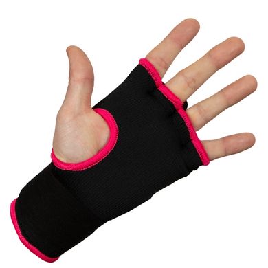 Бинты-перчатки TITLE Boxing ATTACK Nitro Speed Wraps Черные с розовым, S, S