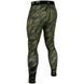 Компресійні штани Venum Tecmo Spats Khaki, Чорний-Зелений, S