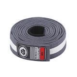 Дитячий пояс для кімоно Peresvit Kids BJJ Gi Belt Grey White Stripe, Сірий-Білий, M0