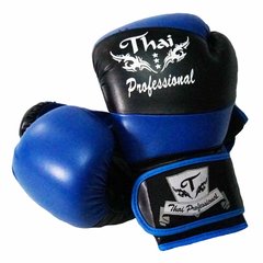 Боксерские перчатки Thai Professional BG7 Синие с черным, 12oz, 12oz