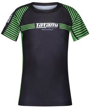 Дитячий рашгард з коротким рукавом Tatami IBJJF2 Rankrd Зелений YS