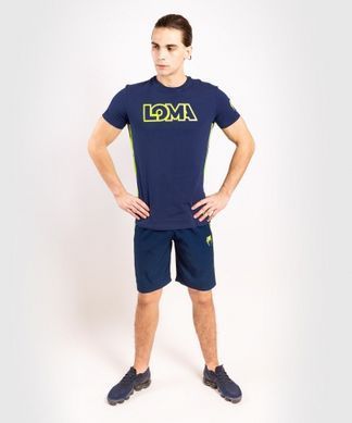 Футболка Venum Origins T-shirt Loma Edition Blue Yellow, XXL