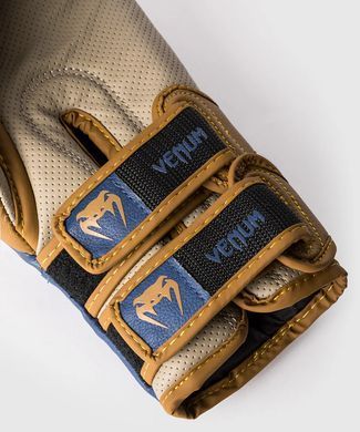 Боксреські рукавиці Venum Reverso Boxing Gloves - Camel / Royal Blue, 10 oz
