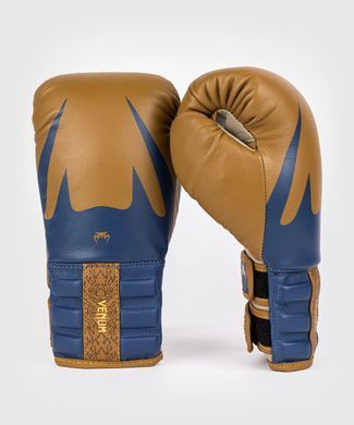 Боксреські рукавиці Venum Reverso Boxing Gloves - Camel / Royal Blue, 10 oz