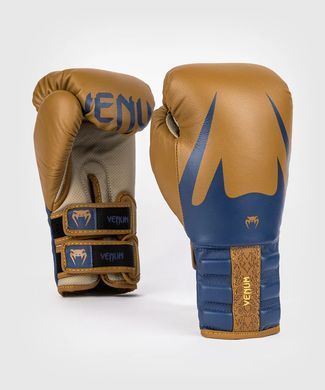 Боксреські рукавиці Venum Reverso Boxing Gloves - Camel / Royal Blue, 10 oz