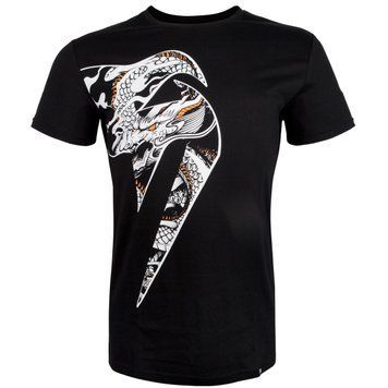 Футболка Venum Giant x Dragon T-shirt Black White, Чорний, S