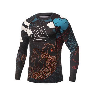Рашгард Peresvit Koi Rashguard Long Sleeve Blue Orange Red, S