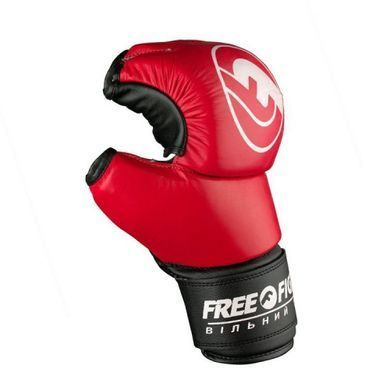 Рукавиці для боїв Free-Fight Червоні, M