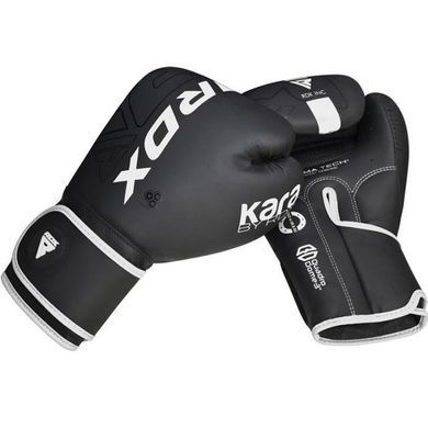 Боксерські рукавиці RDX F6 Kara Training Gloves Matte White, 14 oz