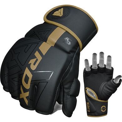 Рукавиці для MMA RDX F6 Kara Grappling Gloves Golden, S