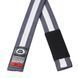 Дитячий пояс для кімоно Peresvit Kids BJJ Gi Belt Grey White Stripe, Сірий-Білий, M0