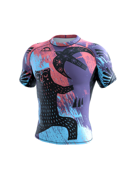 Рашгард c коротким рукавом MANTO Livings Multicolor, XXL