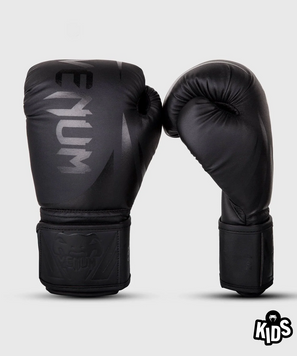 Дитячі боксерські рукавиці Venum Challenger 2.0 Kids Boxing Gloves Black Black, 6 oz