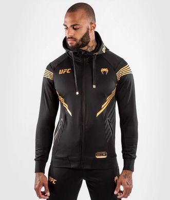 Толстовка Venum Authentic UFC FightNight Black Gold, Черный-Золотой, S