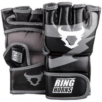Рукавички MMA Ringhorns Charger Чорні з сірим S