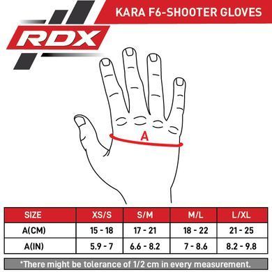 Перчатки для MMA RDX F6 Kara Shooter Sparring Gloves Matte Black, S/M