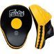 Лапи Fairtex FMV9 Ultimate Contured Focus Mitts Black Yellow, Універсальний