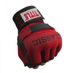 Бинты-перчатки TITLE Boxing Classic Gel-X Wraps Красные, S