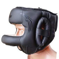 Шлем боксерский для тренировок с бампером FirePower FPHGA7 Черный матовый, L, L