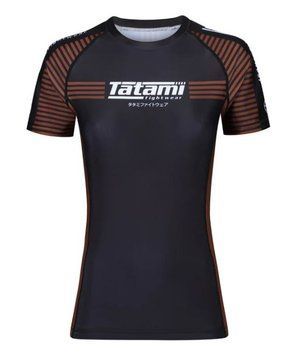 Жіночий рашгард з коротким рукавом Tatami IBJJF2 Rankrd Коричневий XS