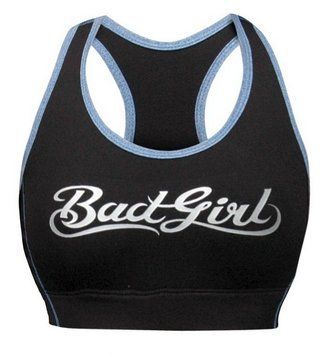 Спортивний бюстгальтер Bad Girl Sports Bra Black Blue, Чорний, XS