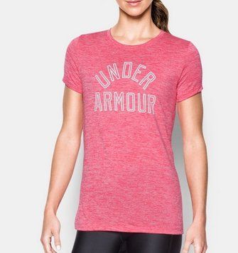 Женская футболка Under Armour Womens UA Tech T-shirt Pink, S