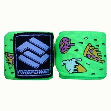 Бинты боксерские эластичные FirePower FPHW7 Cake Lime 4м
