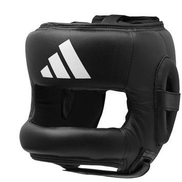 Боксерський шолом Adidas Pro Full Protection з бампером | чорно/білий | ADIBHGF01
