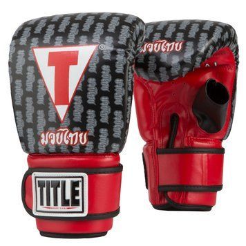 Снарядні рукавички TITLE Muay Thai Pro Чорні M