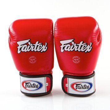 Боксерские перчатки Fairtex BGV1 Universal Muay Thai/Boxing Gloves Red, 10 oz