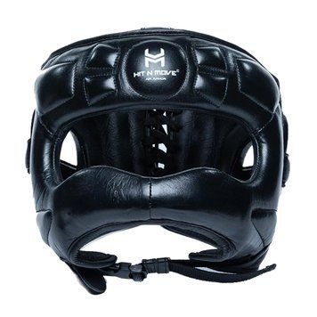 Боксерский шлем Hit N Move Face Saver Headgear Vision Black, S/M