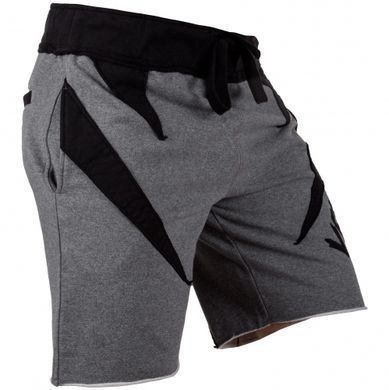 Шорти Venum Jaws Cotton Training Shorts Grey Black, Сірий-Чорний, S