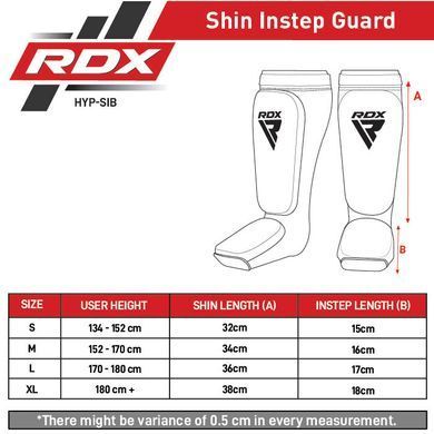 Защита голени RDX Hosieri Shin Instep Guard Black, S