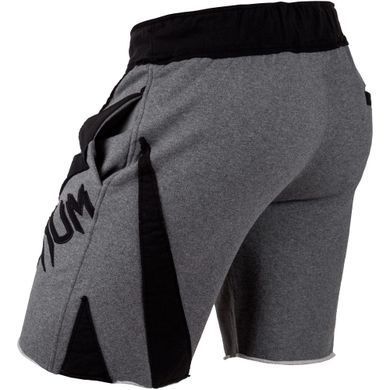 Шорти Venum Jaws Cotton Training Shorts Grey Black, Сірий-Чорний, S