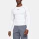 Компресійна футболка Under Armour HeatGear Compression Long Sleeve, Білий, XL