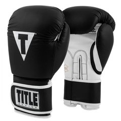 Боксерские перчатки TITLE Boxing PRO STYLE Leather Training 3.0 Черные, 12oz