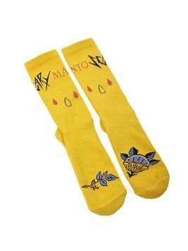 Носки MANTO Socks Skulls Yellow, M