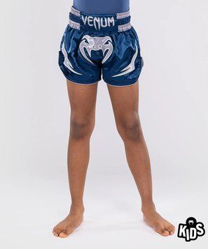 Детские шорты Venum Inferno Kids Muay Thai shorts Royal Blue, Синий, 14 years