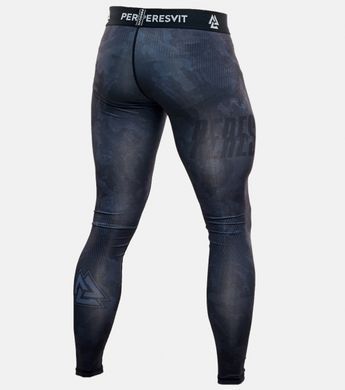 Компресійні штани Peresvit Nuar MMA Leggings, Чорний-Синій, M