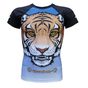 Детский рашгард с коротким рукавом MEERKATSU Repliсa Kids Tiger YM