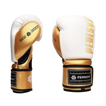 Боксерские перчатки Peresvit Core Boxing Gloves Gold White, 8 oz