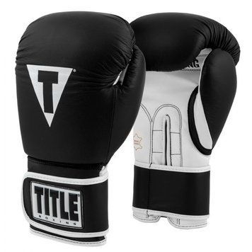 Боксерские перчатки TITLE Boxing PRO STYLE Leather Training 3.0 Черные 12oz