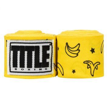 Бинты боксерские эластичные TITLE Boxing Print Mexican Stile Banana 4,5м
