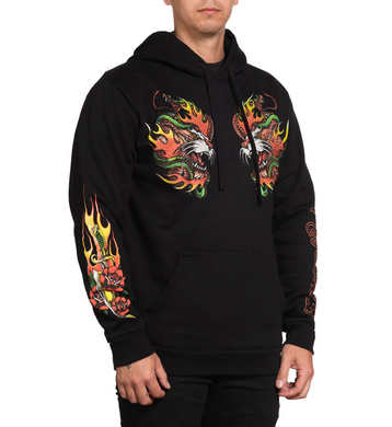 Худі Affliction Fire Guide Po Hood Black, Чорний, M