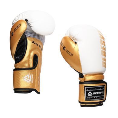 Боксерские перчатки Peresvit Core Boxing Gloves Gold White, 8 oz