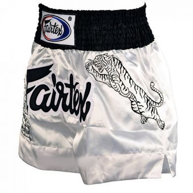 Шорты для тайского бокса Fairtex Superstition White Muaythai Shorts, M